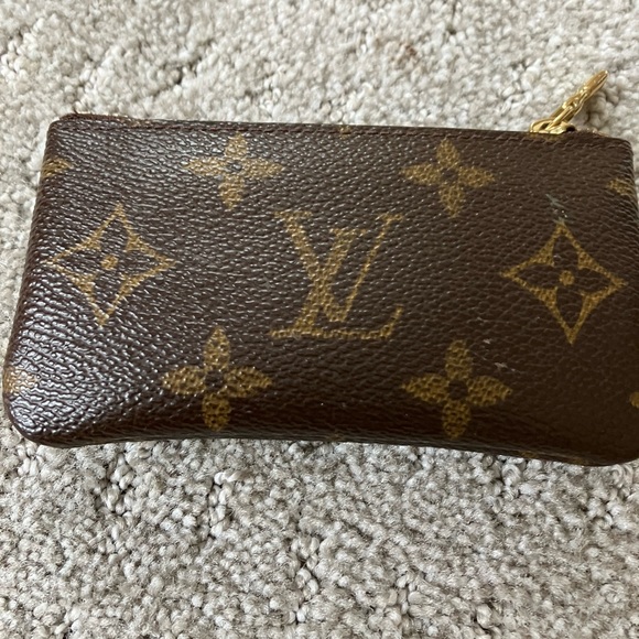 Authentic Vintage Louis Vuitton Monogram Key Cles Coin Pouch - No Keychain Clasp - Picture 2 of 8